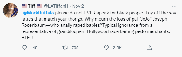 Fans Disgusted as Mark Ruffalo Praises and Defends Convicted Paedophile Joseph Rosenbaum