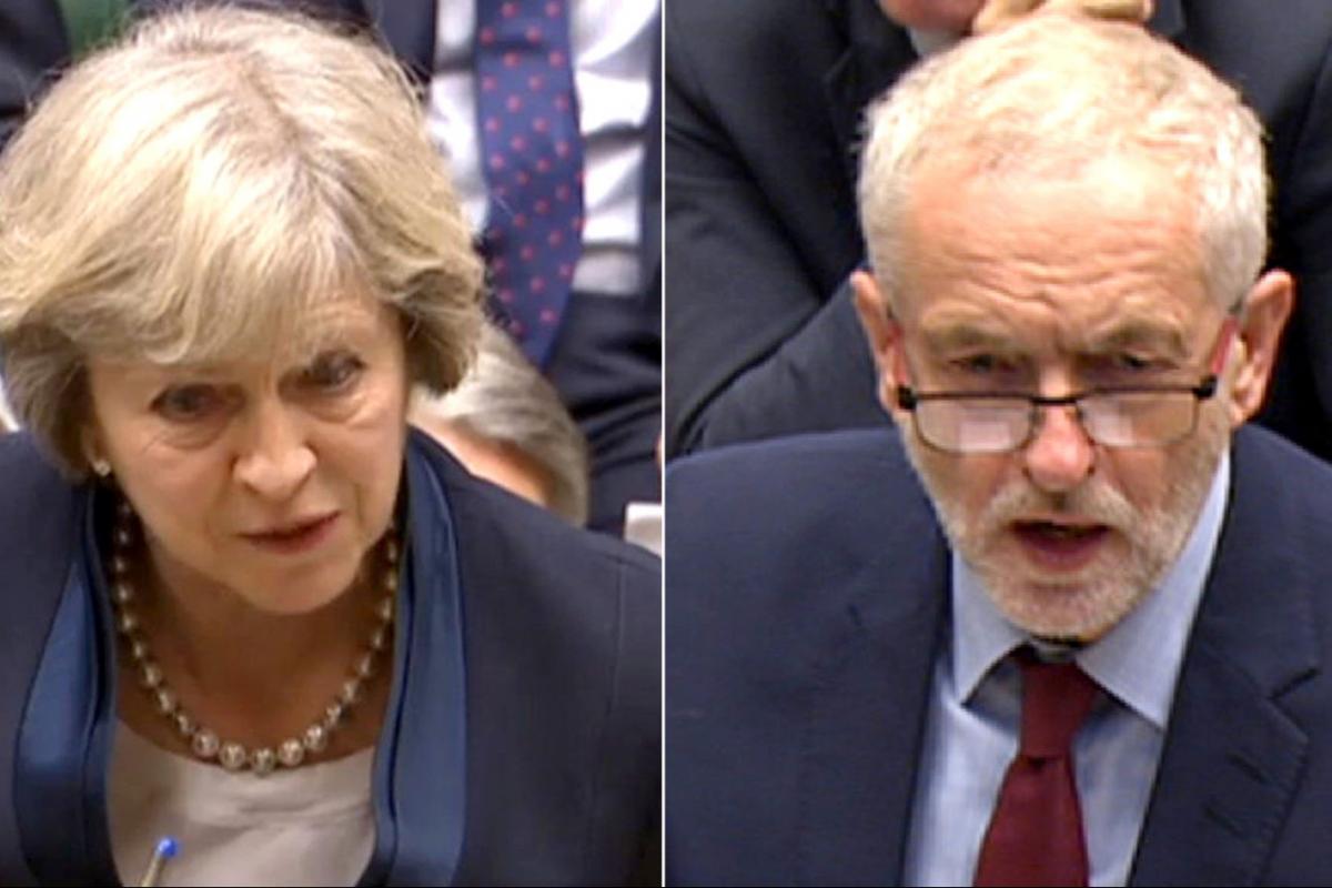 Theresa May and Jeremy Corbyn